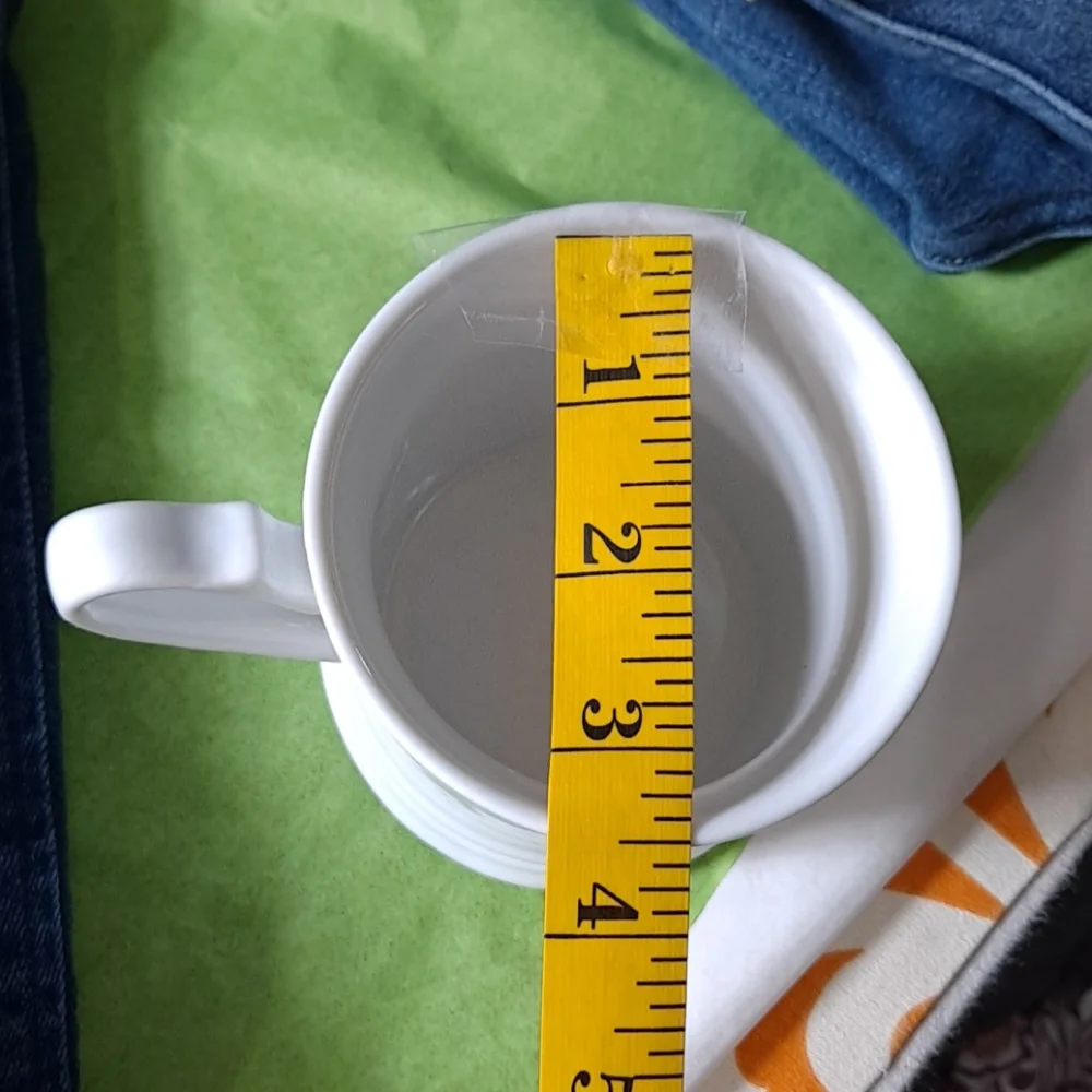Williams Sonoma White And Black T Monogram 16oz Mug
